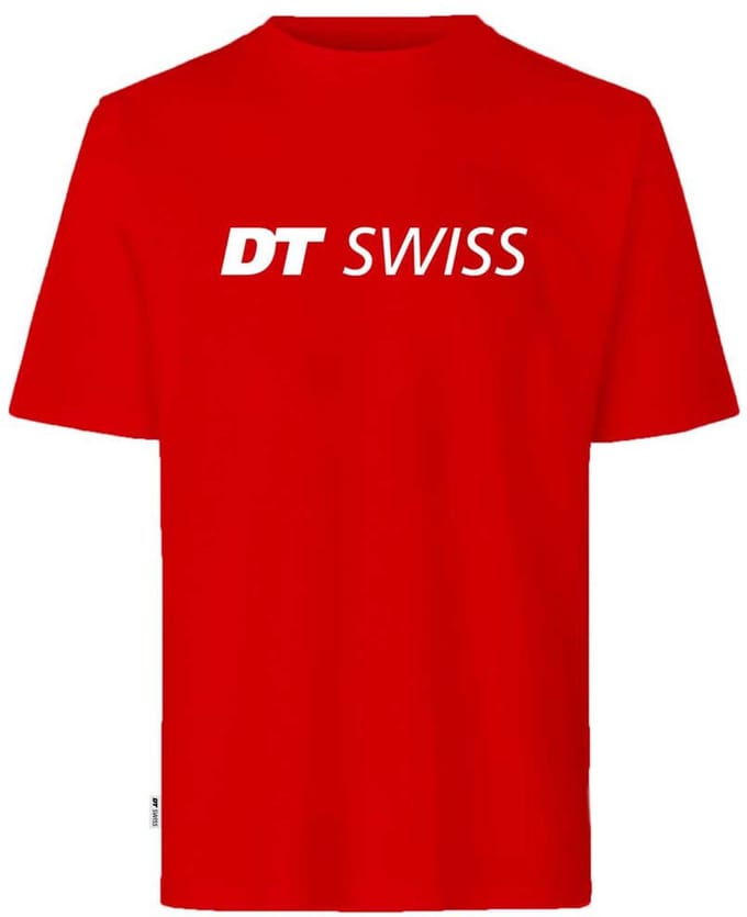 Dt Swiss Classic Logo T-shirt Met Korte Mouwen Rood M