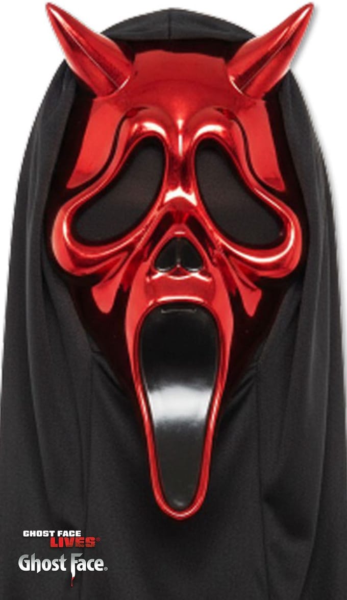 Ghost Face® Scream Chrome Duivel Masker