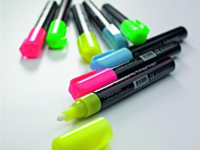 Glassboard markers - 3 mm - 8 stuks - assorti