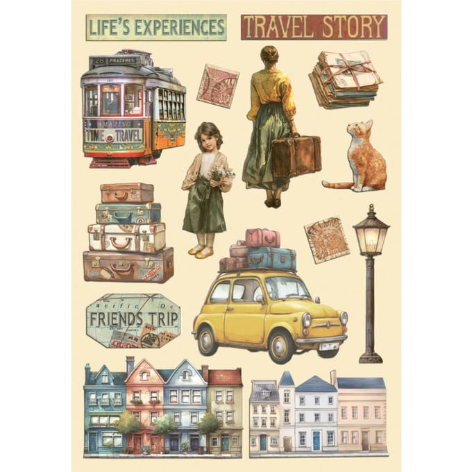 Lasercut motieven "Art of Travelling"