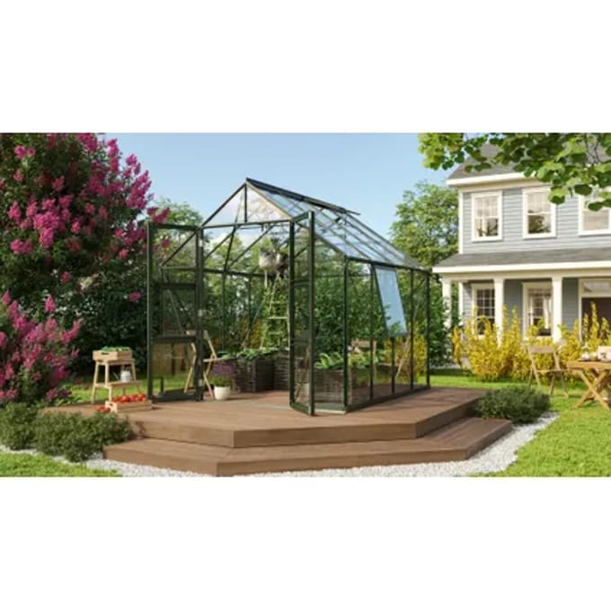 Vitavia Tuinkas Olymp 6700 - Veiligheidsglas 3mm - Smaragd - 257x263x254cm