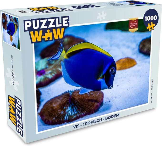 Puzzel Vis - Tropisch - Bodem - Legpuzzel - Puzzel 1000 stukjes volwassenen