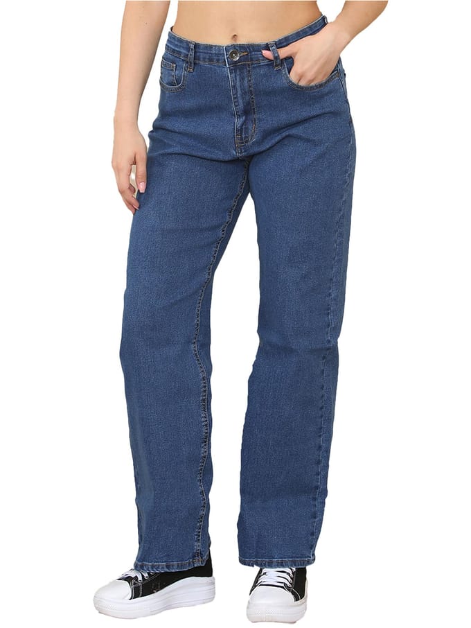 Enzo | Jeans met wijde pijpen - Blauw