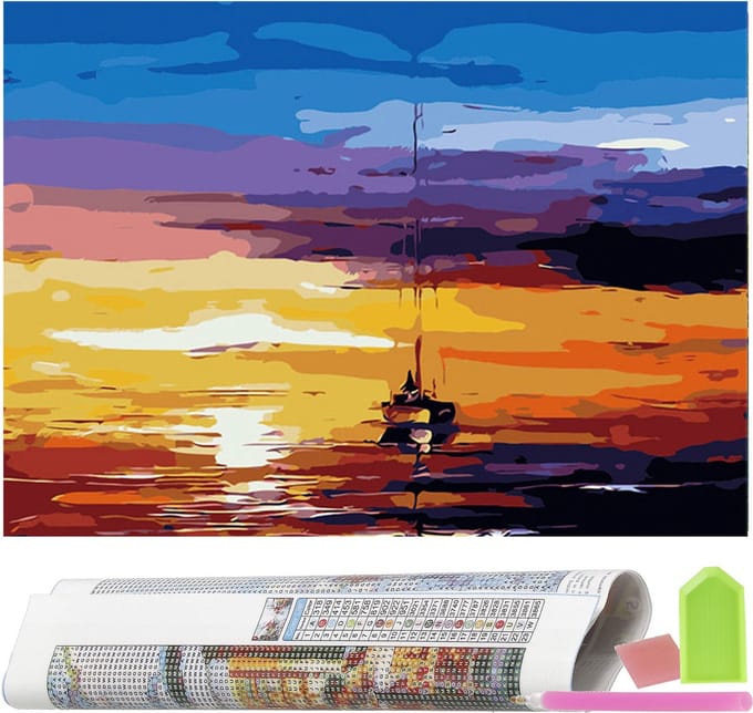 Springos Diamond Painting - Volwassenen - Landschap - 40 x 30 cm