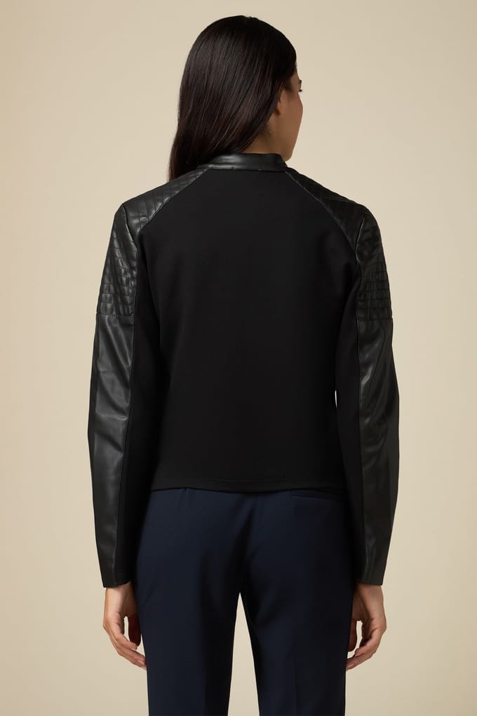 Oltre Biker Jacket Black Taglia: 40 | Giacche di pelle Outlet | Donna | Nero