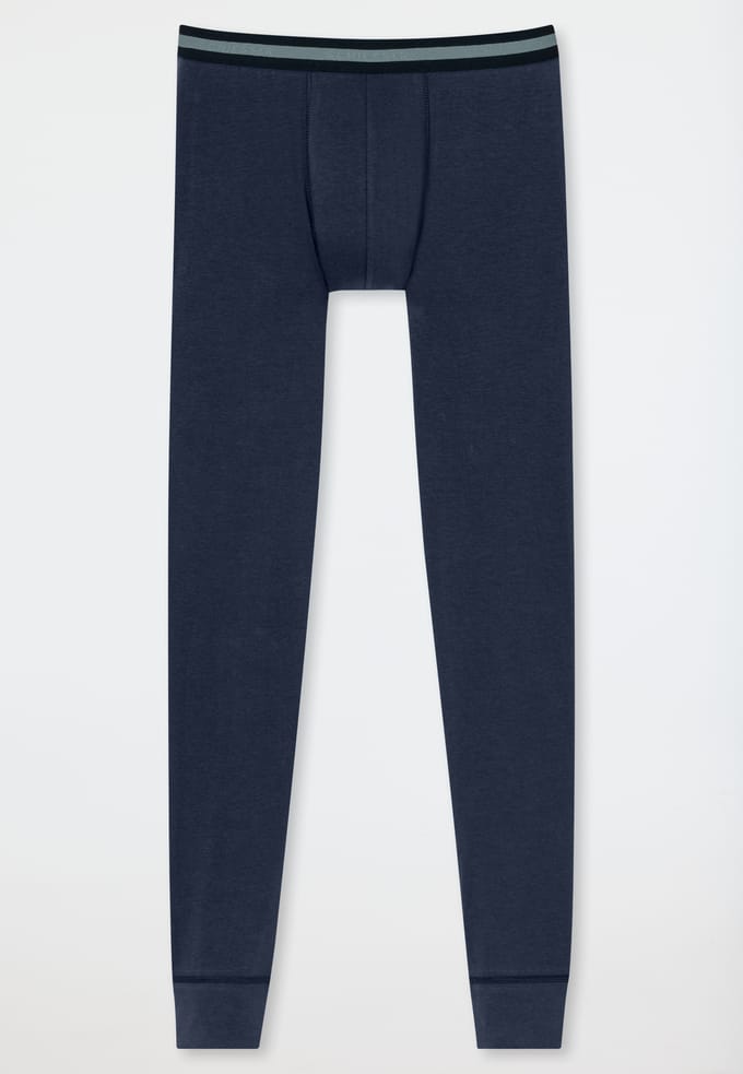 lange onderbroek Organic Cotton donkerblauw - 95/5 164