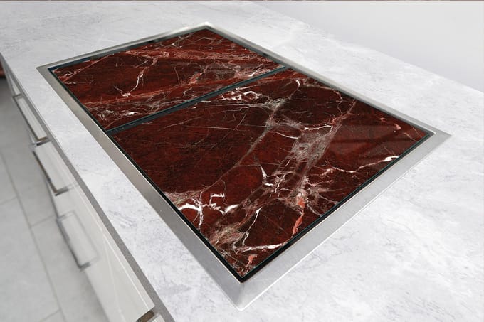 TMK ArtDeko - Snijplank - 90x52cm - Marmer - Veiligheidsglas
