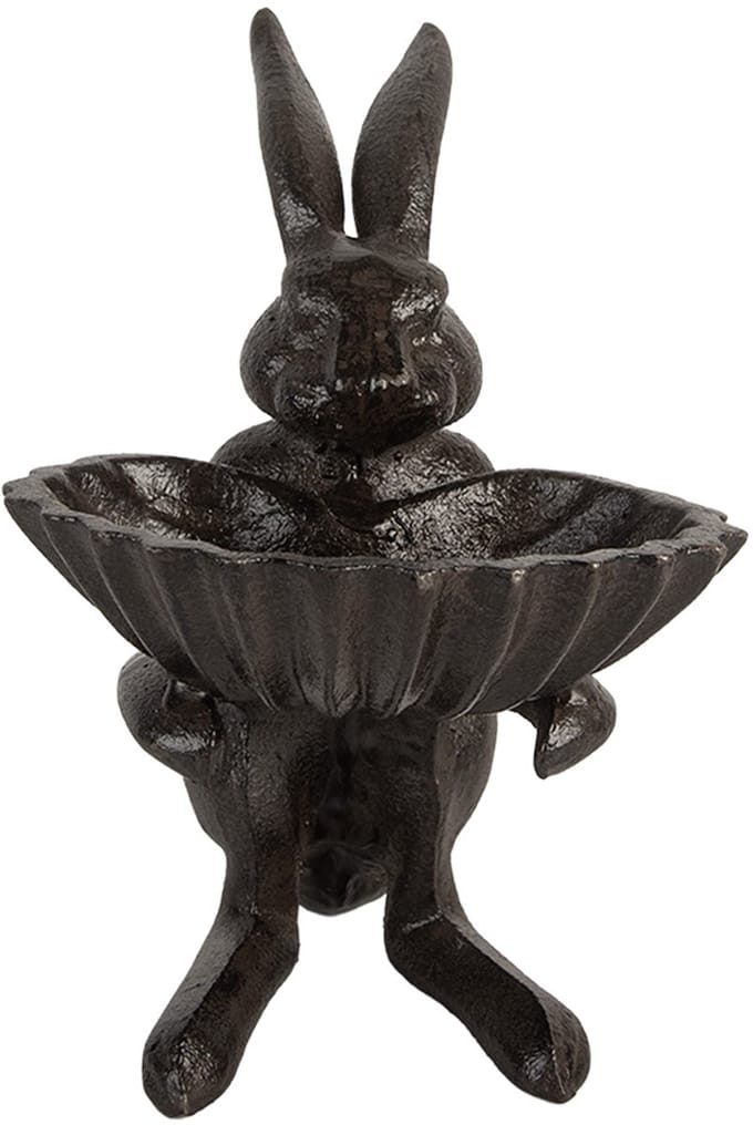 Clayre & Eef Vogelvoederbak 16x13x17 cm Bruin Metaal