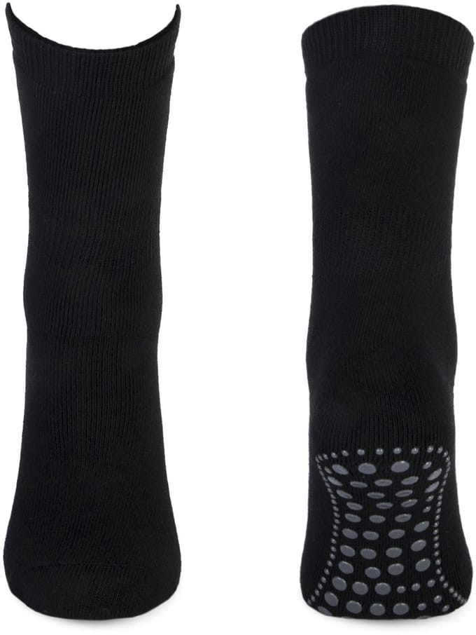 Katoenen huissokken met antislip – Black – 43-46