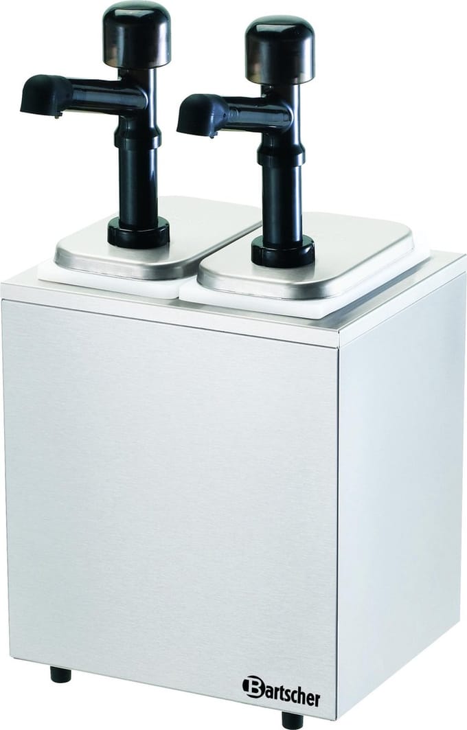Complete sausdispencer met 2 pompen - 2 x 3,3 Liter