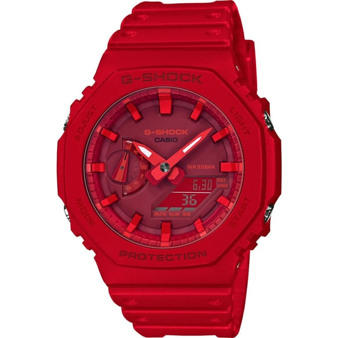 Casio G-shock Heren Rood Horloge GA-2100-4AER
