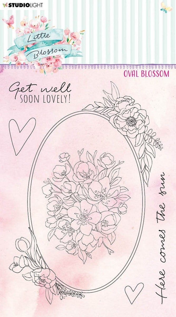 Studio Light Little Blossom clear stamp Oval blossom