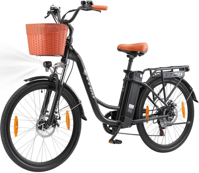 TTGO Elektrische Fiets YY26ST - Zwart