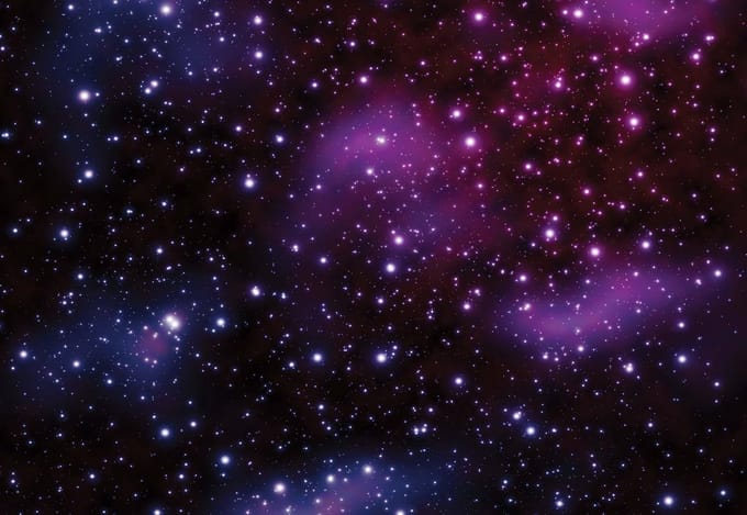 Fotobehang Stars Cosmos Universe | PANORAMIC - 250cm x 104cm | 130g/m2 Vlies
