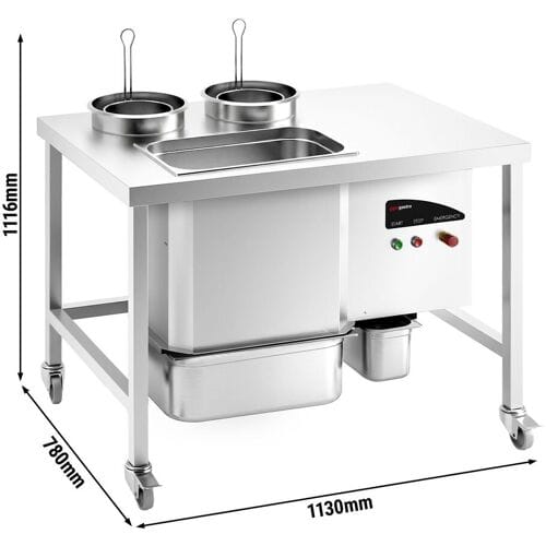 GGM Gastro Panierstation für Hähnchen - 1130mm - 5 kg/min