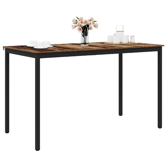 vidaXL - Staande - Bartafel - Bewerkt - hout - Rechthoekig