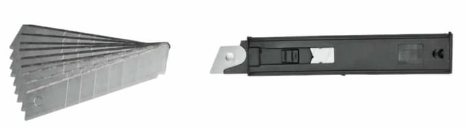 Benson Reserve afbreekmesjes - 18 mm breed - 10 stuks - handige blister