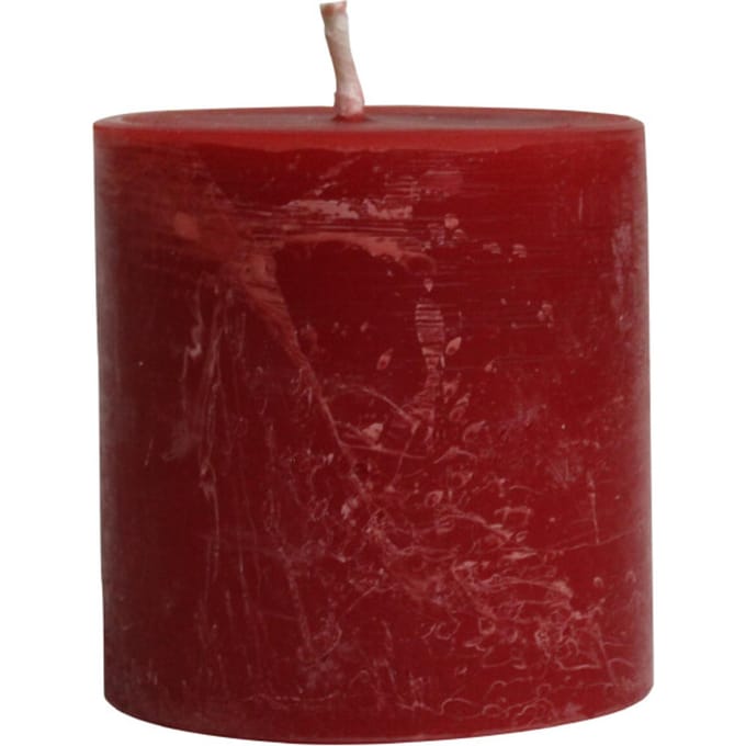 PTMD - Kaars Rustic Outdoor - Rood - 15x15x16cm
