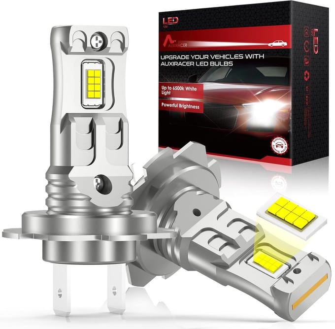 Krachtige H7 LED Lampen - 20.000 Lumen, 6500K Koudwit, Mini Formaat, Plug & Play