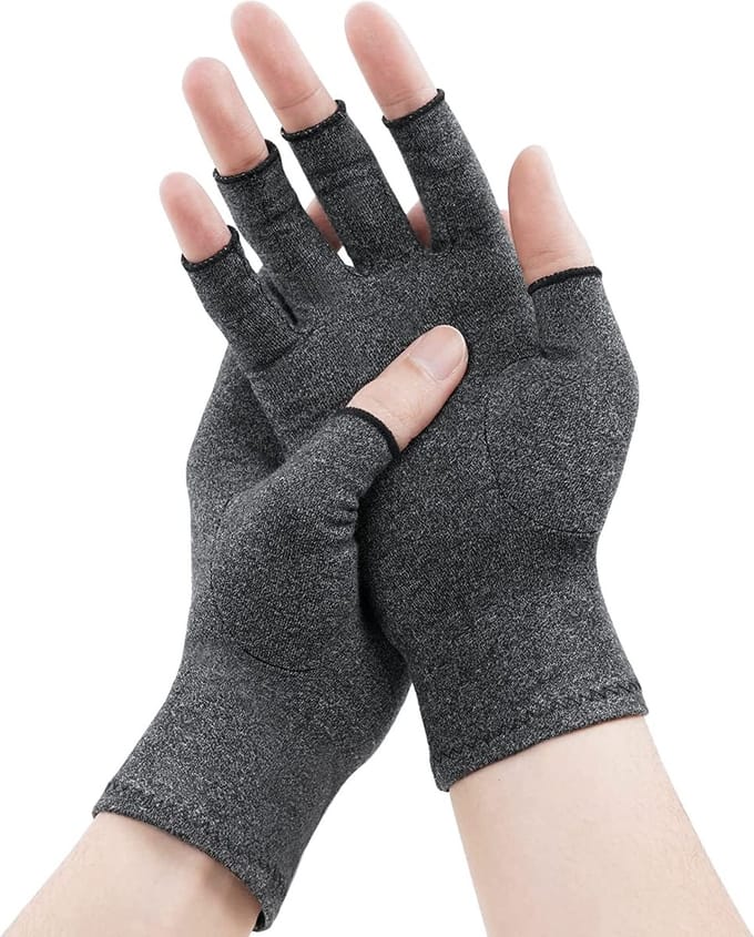 Compressiehandschoenen - Artrose Handschoenen - Maat L - Open Vingers