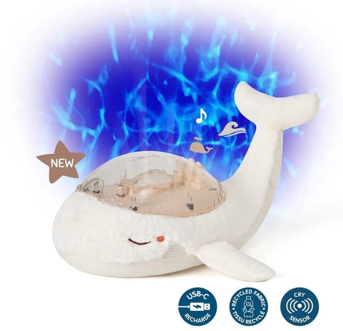 Cloud B Tranquil Whale Wit Walvis Muzikale Babyprojector Oplaadbaar