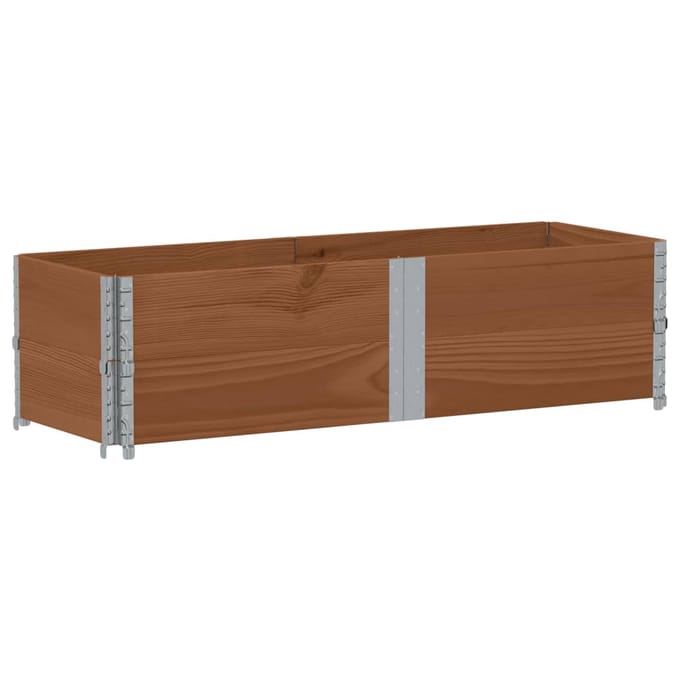 vidaXL - Plantenbak - 150x50 - cm - massief - grenenhout - bruin