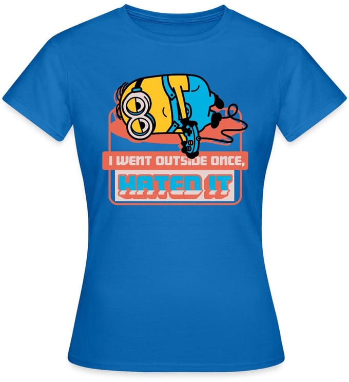 Minions Dave Ging Buiten Het Kantoor Quote T-Shirt Dames
