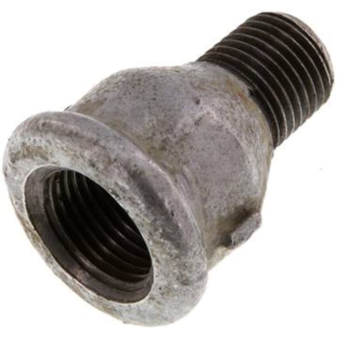R 1/4'' x Rp 3/8'' M/F Verzinkt Gietijzeren Verloopring 25 Bar [2 Stuks]