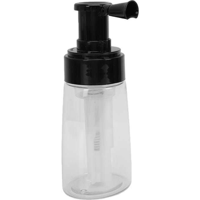 180ml Poeder Sprayfles Lente Design Soepel Compact Haarpowder Dispenser voor Salon Thuis Zwart
