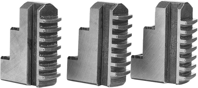 Outside External Jaws Chuck, 3 pcs K11-125 External Jaw 5" Chuck 20CrMnTi High Strength Long Life Chuck Jaw