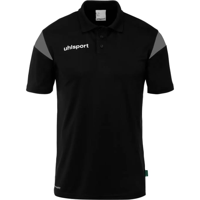 Uhlsport Squad 27 Polo Kinderen - Zwart / Antraciet | Maat: 152