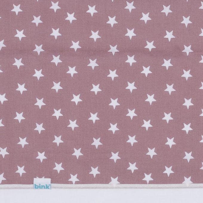BINK Bedding Wieglaken Stars Oudroze 75 x 100 cm