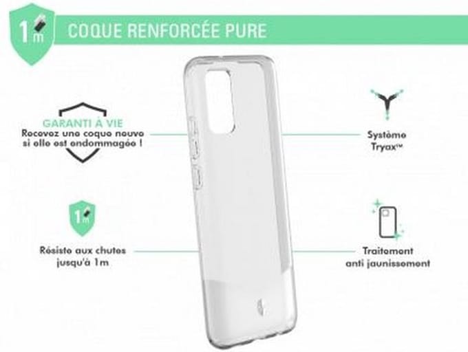 Force Case, Hoesje geschikt voor Samsung Galaxy A02s - PURE Versterkt, Transparant