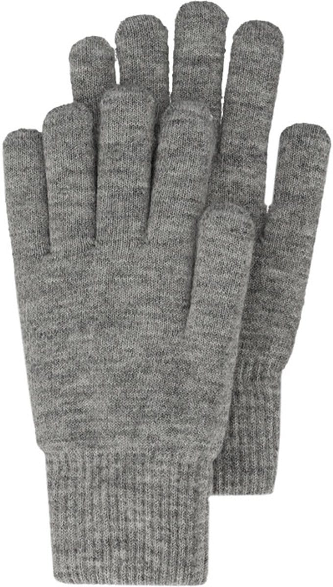 Heat Essentials - Handschoenen Dames - Medium Grijs Melange - One Size - Gebreid - Warm en Zacht