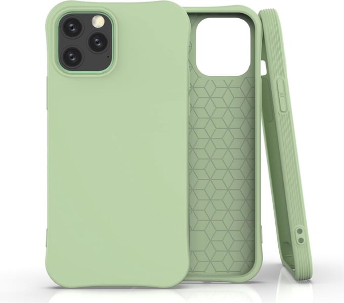 Peachy Soft case TPU hoesje geschikt voor iPhone 12 Pro Max - groen