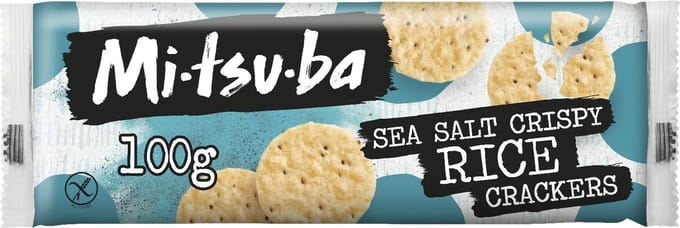 Mitsuba- Sea Salt Crispy Rice Crackers – Crackers – Box of 12 x 100 gram