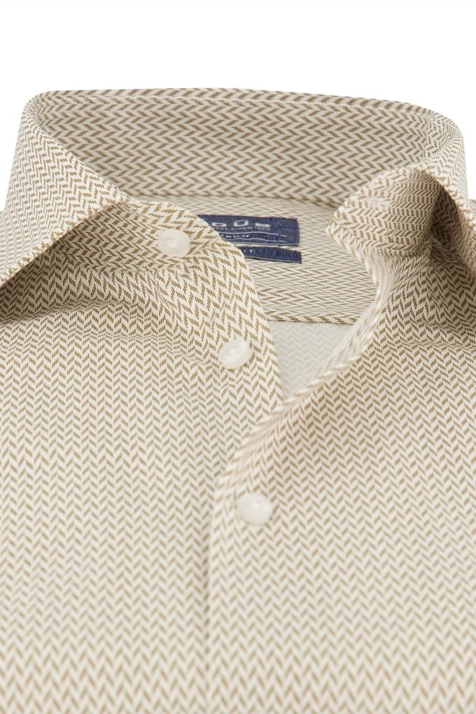 Ledub business overhemd beige