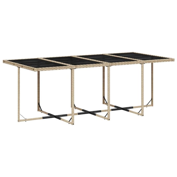 vidaXL - 13-delige - Tuinset - met - kussens - poly - rattan - gemengd - beige