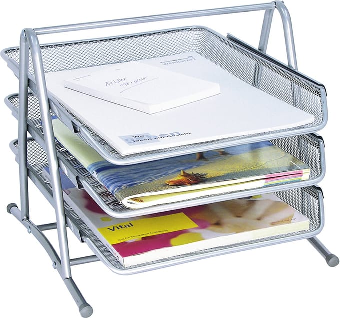 Wedo 65 854 brievenbakje Metaal Zilver, Wit