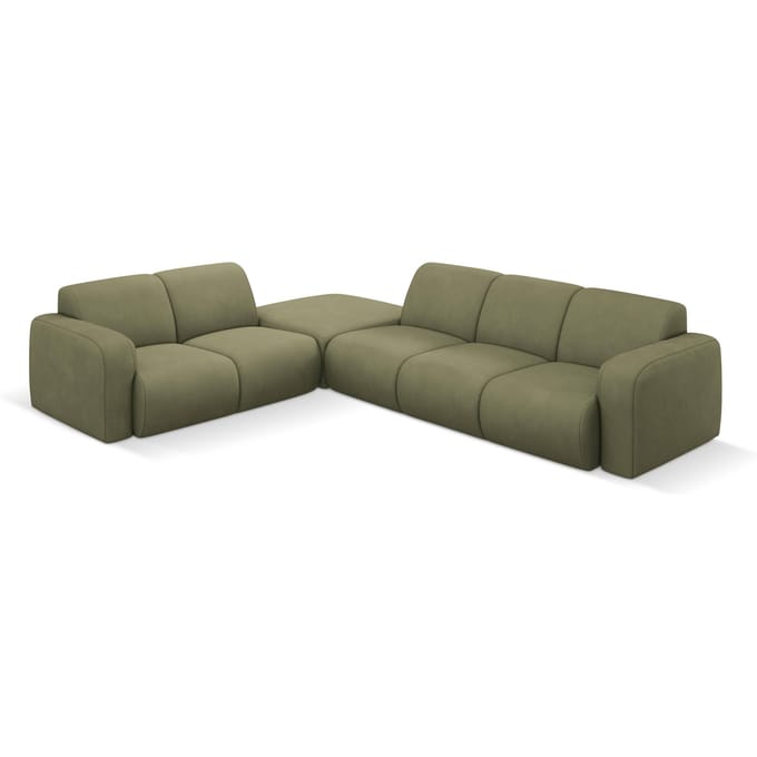 Hoekbank Lola links met hocker | Windsor & Co