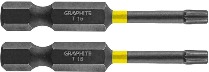 Graphite - Impact Bits - TX15 - 50mm - S2 Staal