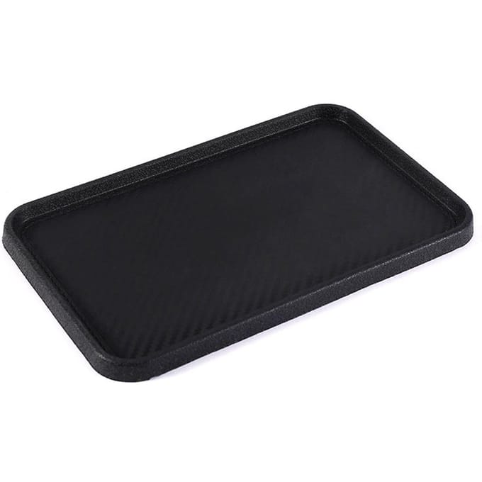 Dashboard Antislipmat Silicone Antislip Auto Dashboard Mobiele Telefoon Houder Pad Bakje voor Sleutels Kleingeld black