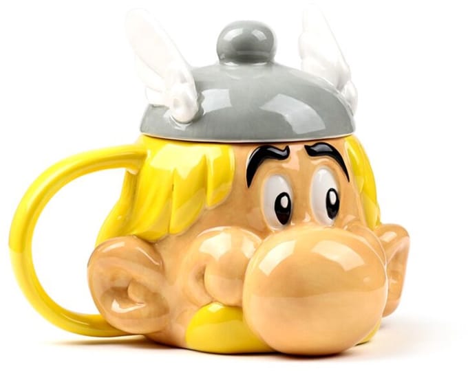 Mok met Deksel - Asterix 3D Gevormd - Keramiek - 500ml