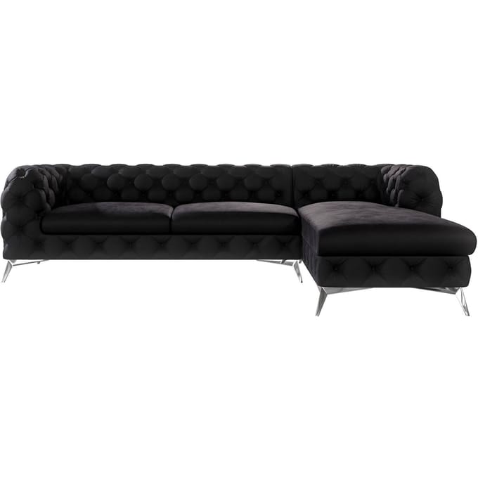 Hoekbank Noralie rechts velvet | Ropez