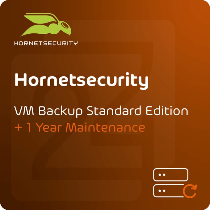 Hornetsecurity VM Backup Standard Edition Nieuwe aankoop + 1 jaar onderhoud