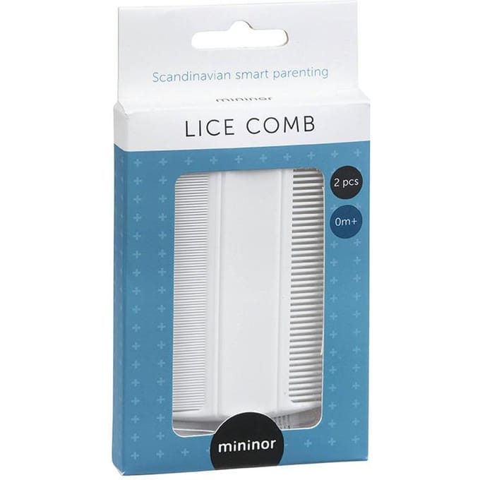 Mininor | luizenkam | wit | 2 stuks per verpakking