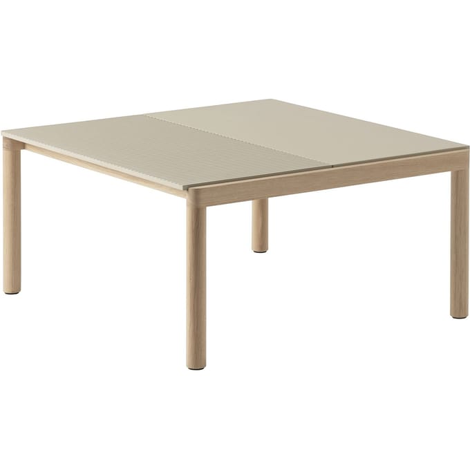 Muuto Couple Salontafel 80 x 84 - sand - plain/wavy