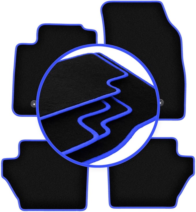 CARLUX-BLUE automatten voor: Mazda 2 II hatchback (2007-2015)