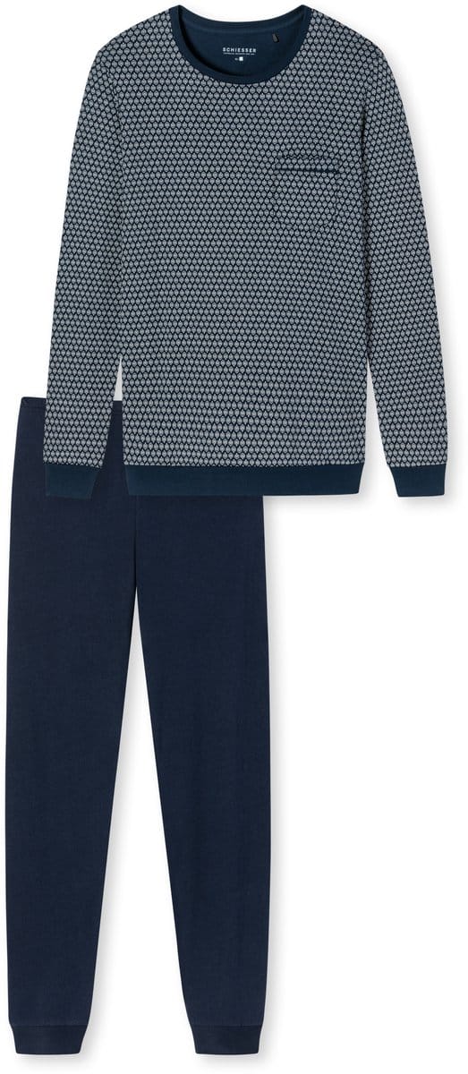 Schiesser – Fine Interlock– Pyjama – 178108 - Dark Blue - 50