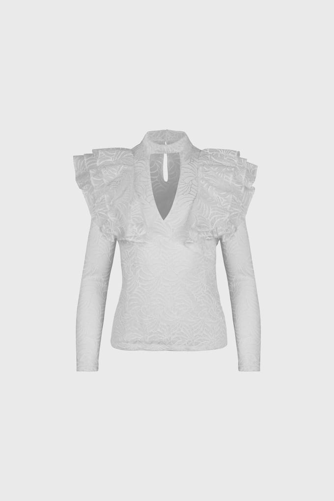 Anne Fontaine Faience White Größe: 38 | Longsleeves Outlet | Damen | Weiß